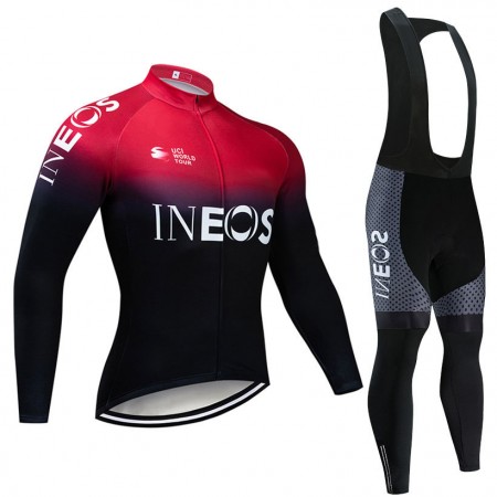 Conjunto Maillot + Culotte largo con tirantes 2019 TEAM INEOS N001